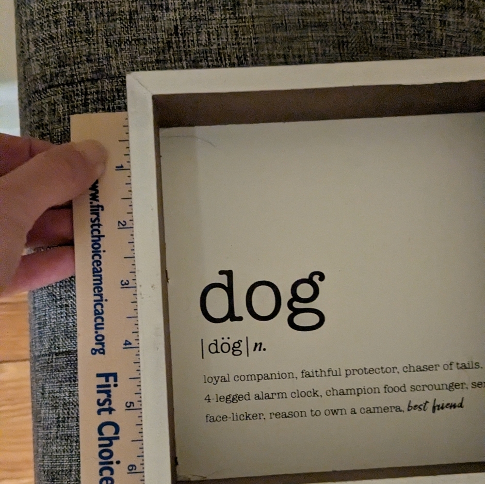 Dog Decorative Box Tabletop Sign - Picture 2 of 3